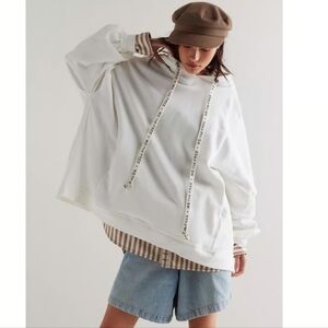 We The Free We Hoodie In Ivory White Size XS